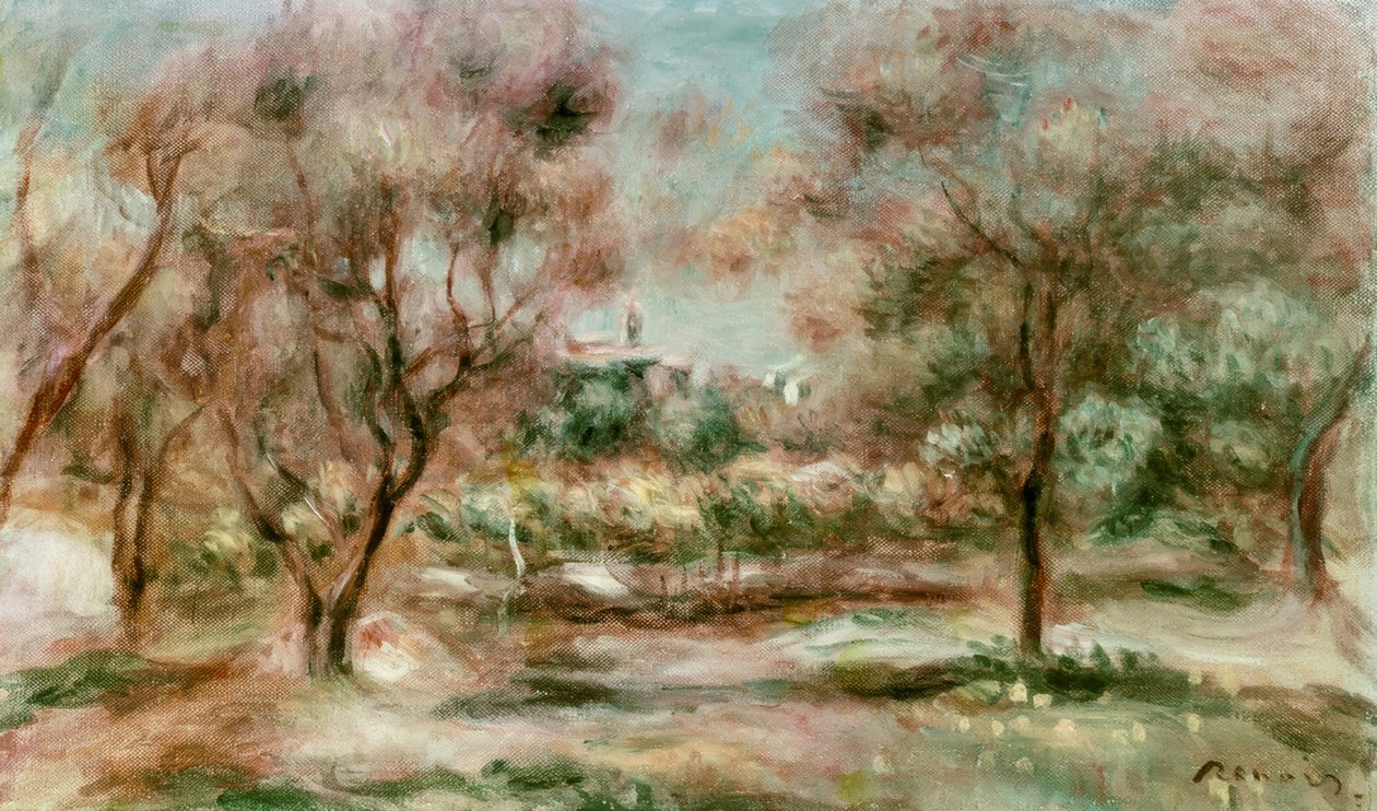 Landschap van Grasse door Pierre Auguste Renoir