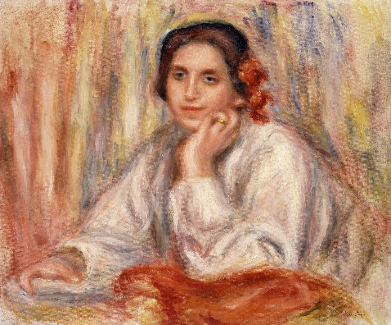 Portret van Vera Sergine Renoir, 1914 door Pierre Auguste Renoir