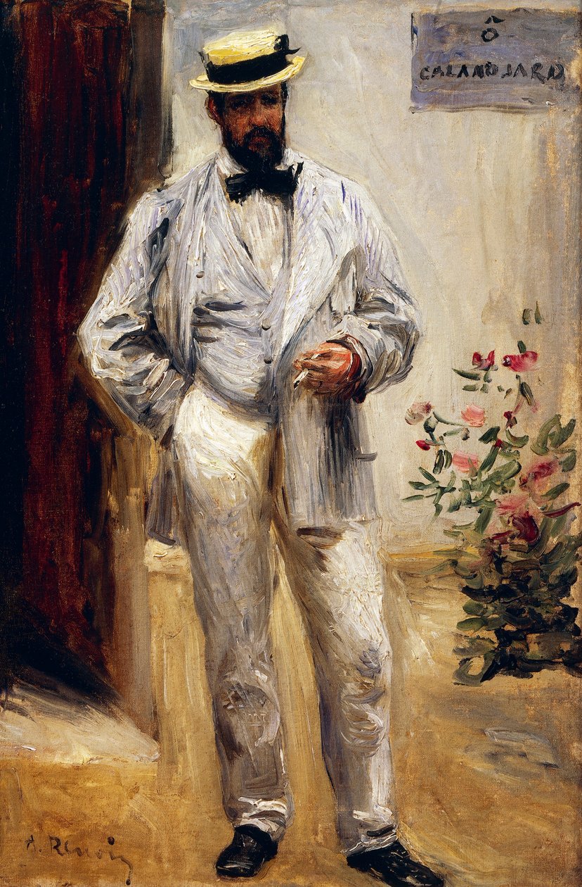 Portret van Charles Le Coeur, door Pierre-Auguste Renoir door Pierre Auguste Renoir