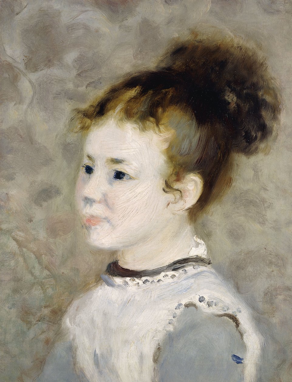 Portret van Jeanne Sisley, 1875 door Pierre Auguste Renoir
