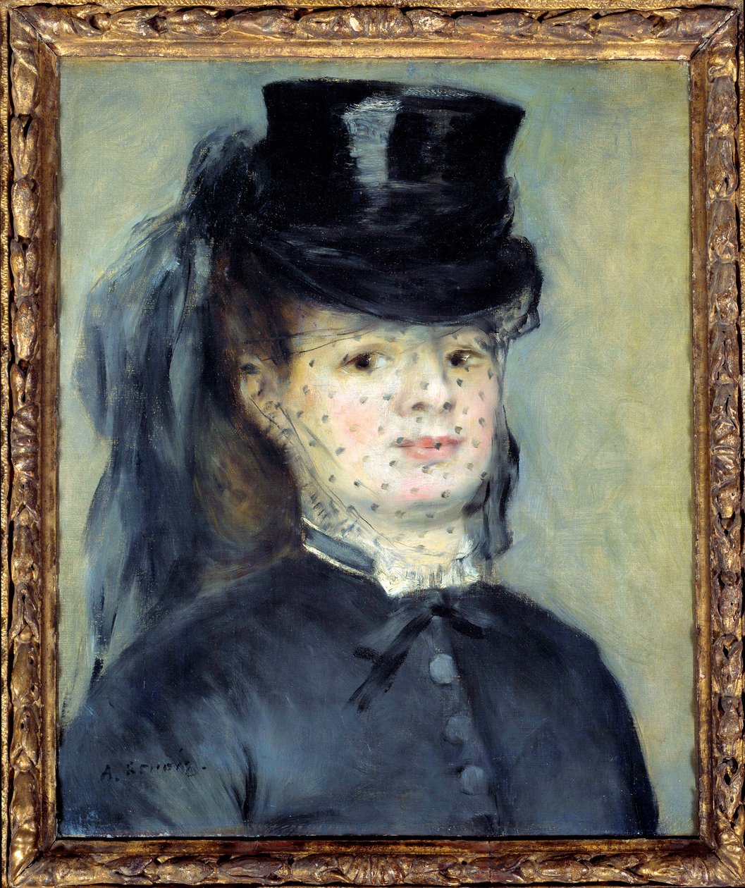Portret van Madame Darras, geboren Henriette Oudiette, vrouw van kapitein Paul Darras (studie voor de Amazone van 1873) door Pierre Auguste Renoir