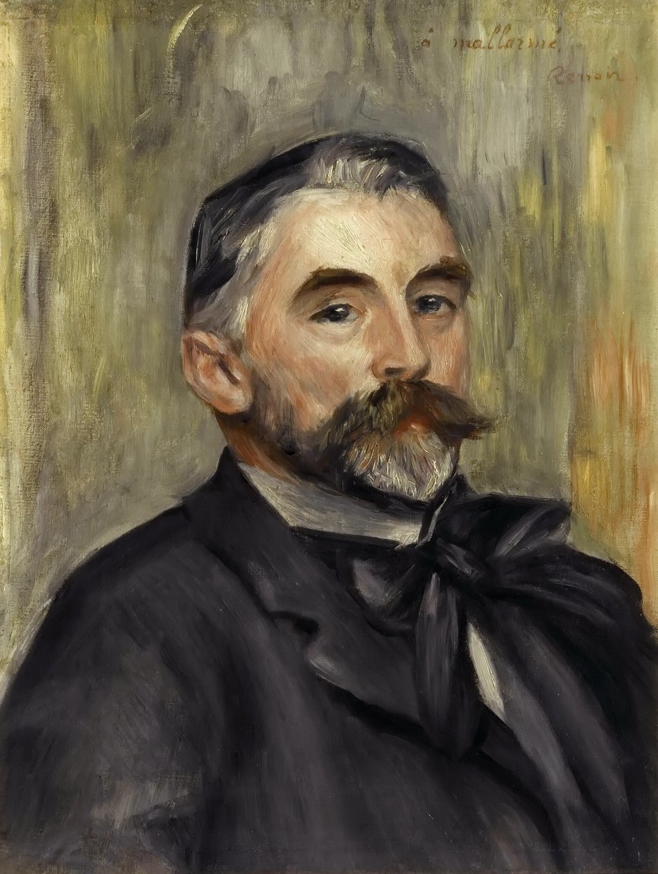 Portret van Stéphane Mallarmé door Pierre Auguste Renoir