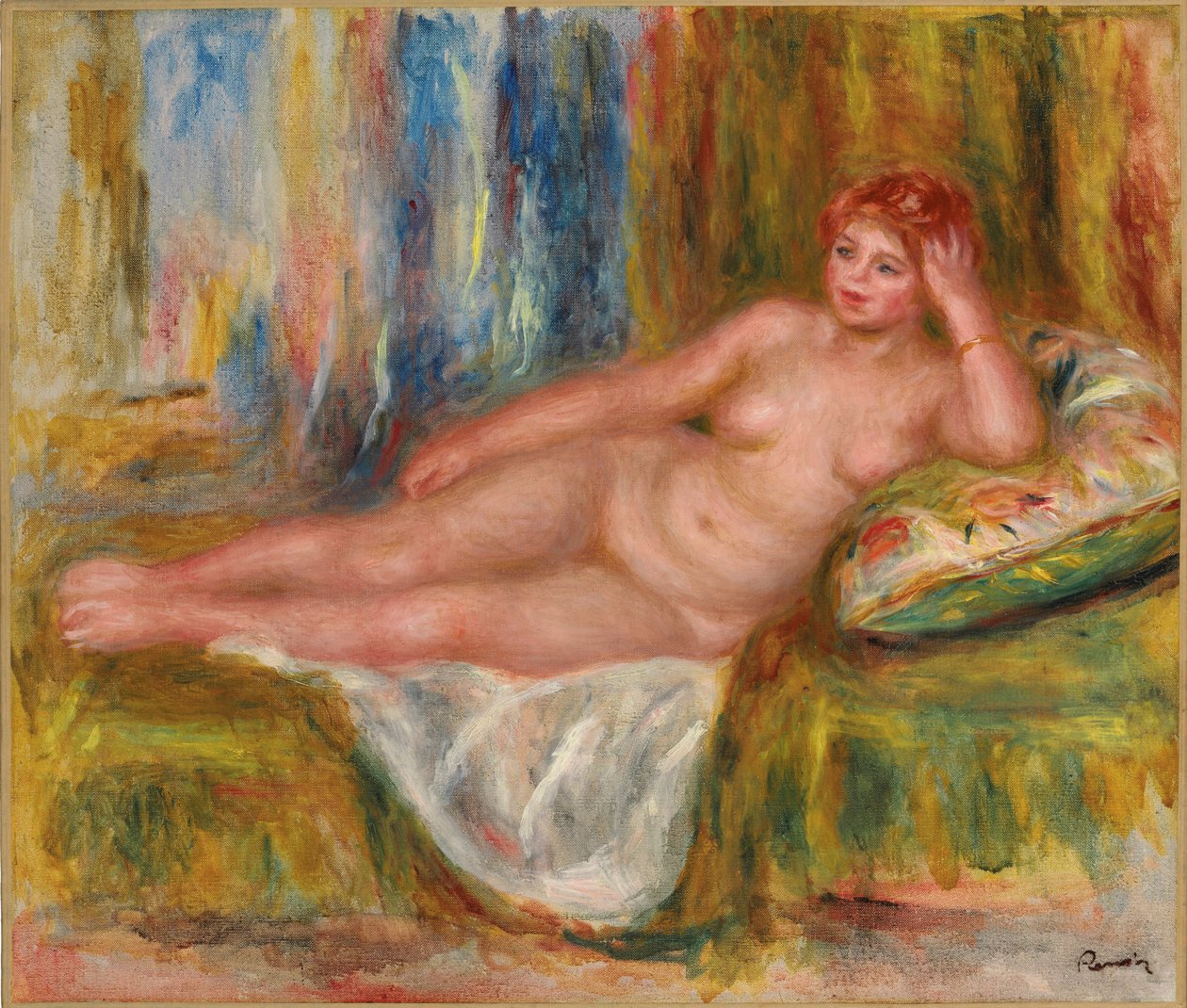 Liggend Vrouwelijk Naakt door Pierre Auguste Renoir