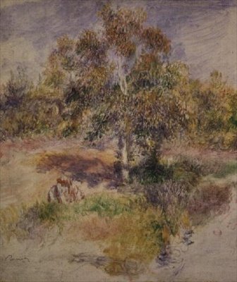 Studie van een Boom door Pierre-Auguste Renoir
