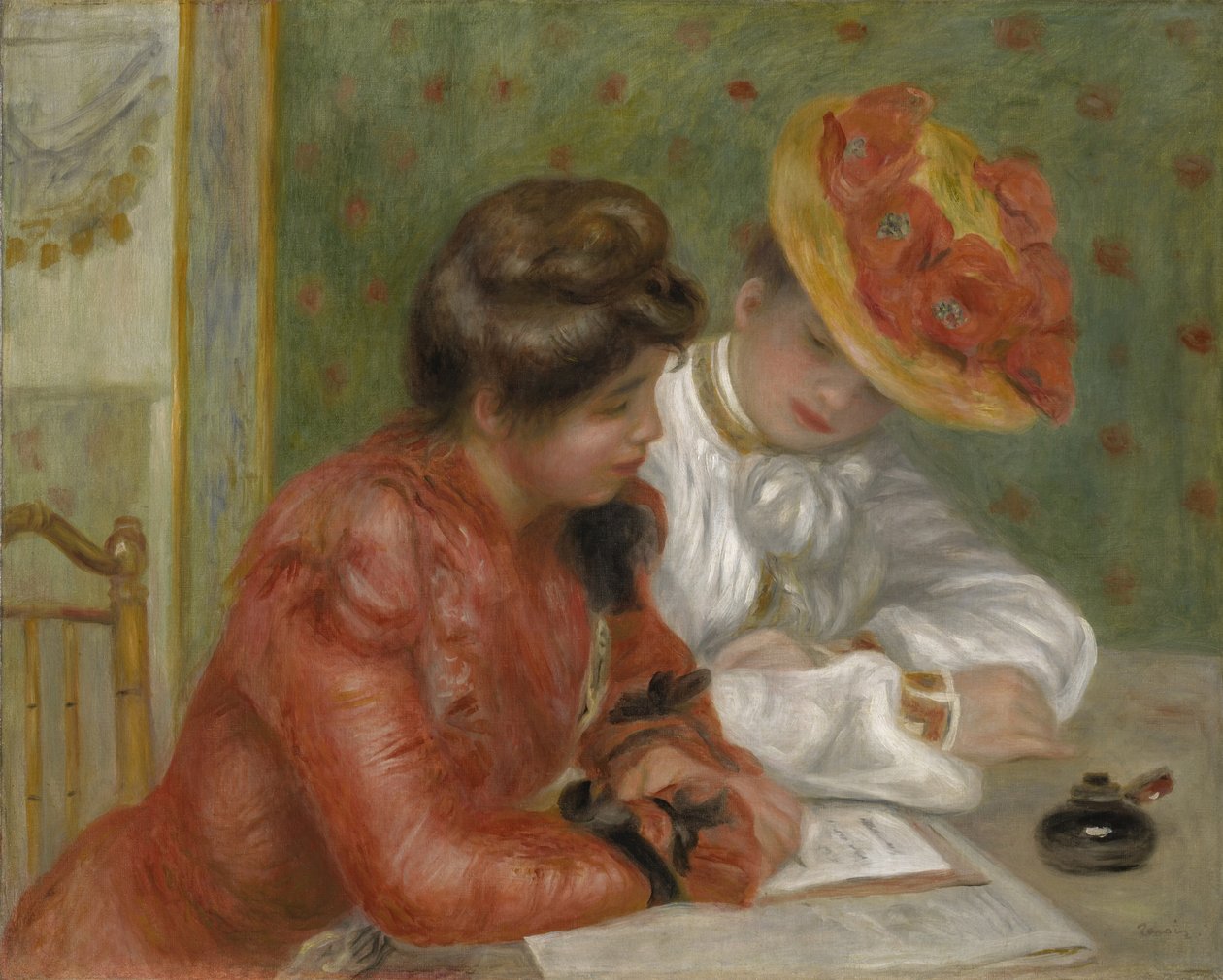 De brief door Pierre Auguste Renoir