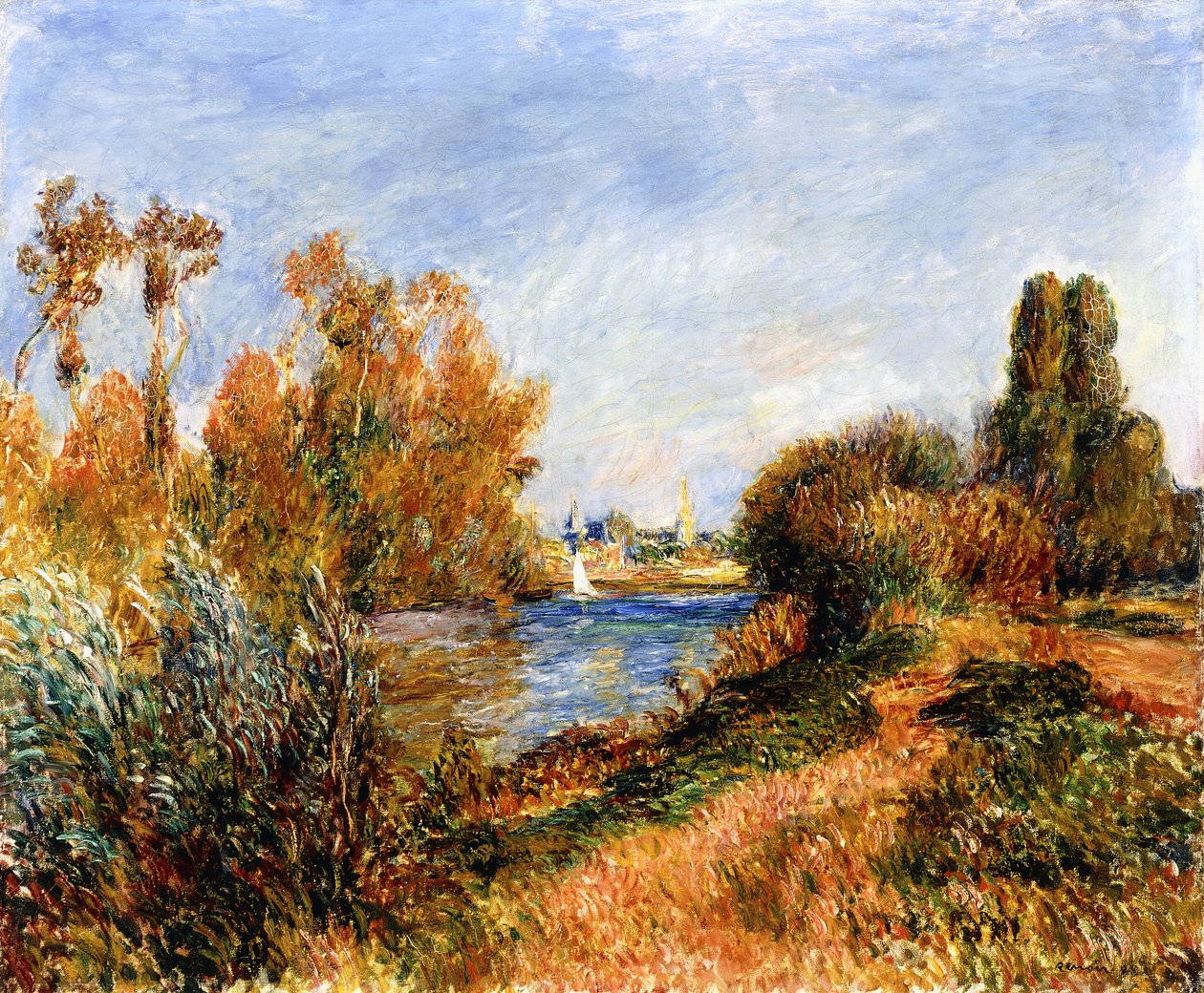 De Seine bij Argenteuil, 1888 door Pierre Auguste Renoir