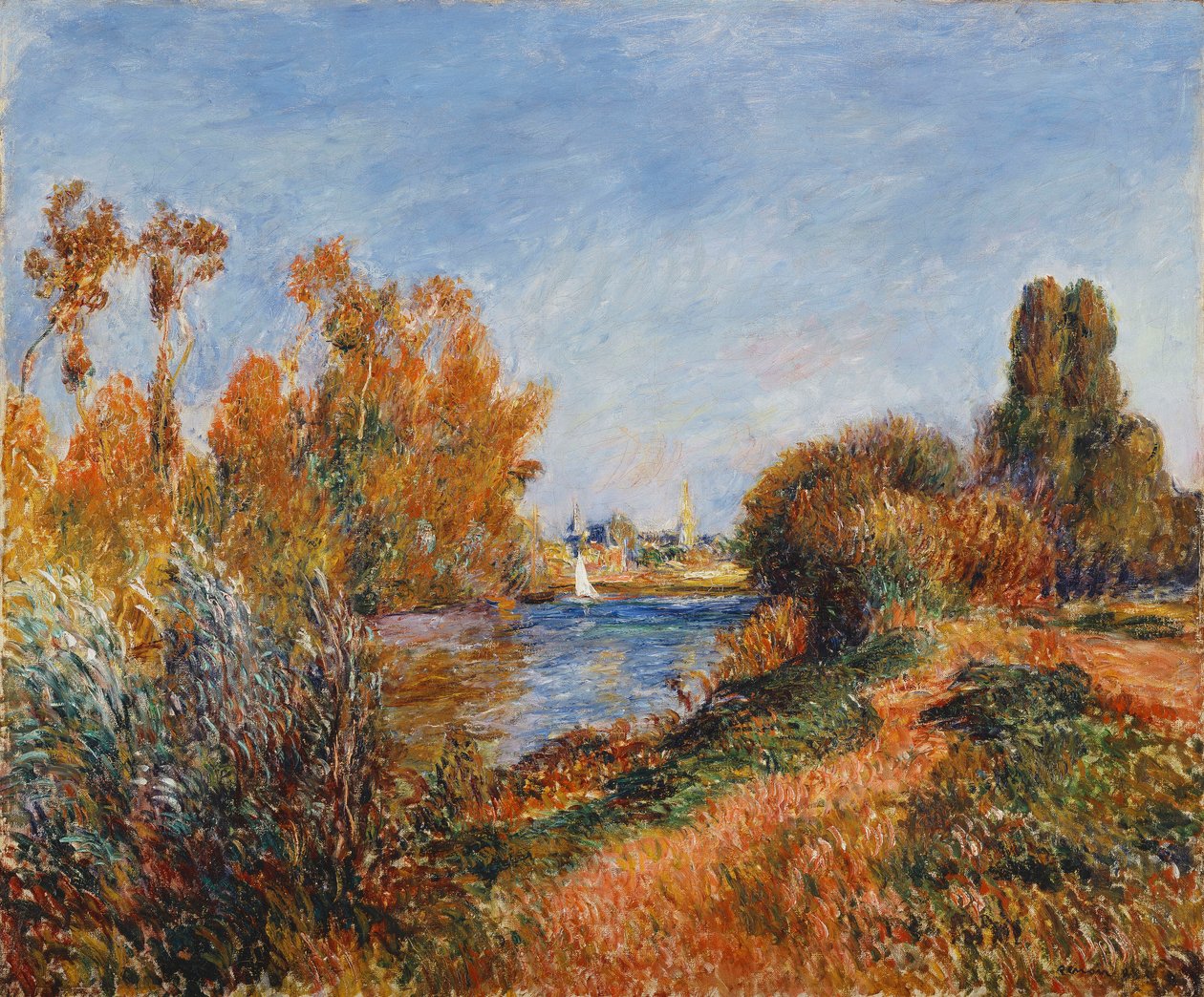 De Seine bij Argenteuil door Pierre Auguste Renoir