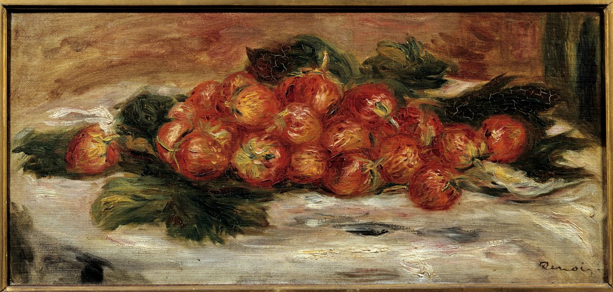 De aardbeien door Pierre Auguste Renoir