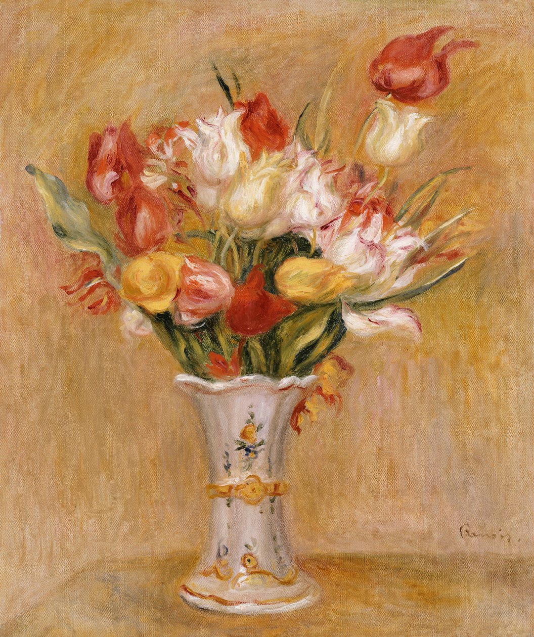Tulpen door Pierre Auguste Renoir
