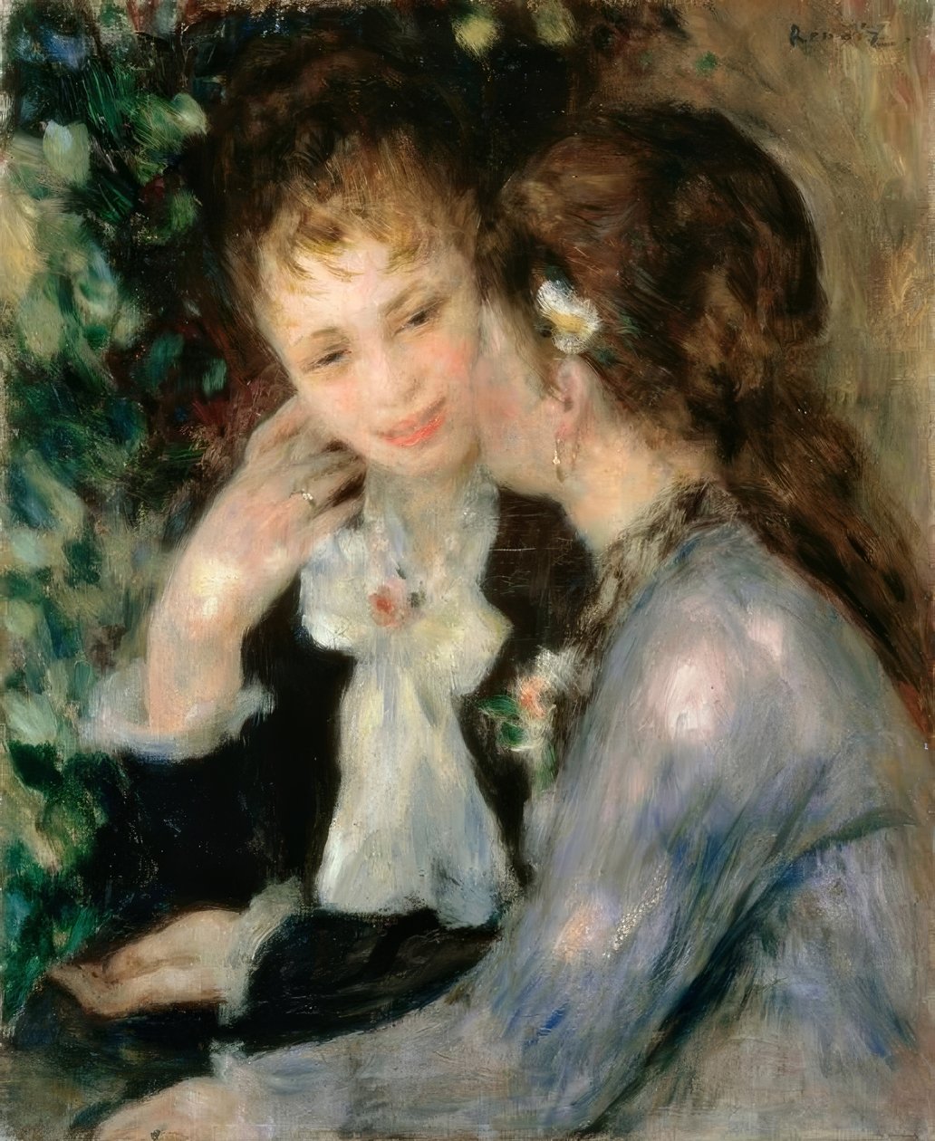 Vertrouwelijke gesprekken door Pierre Auguste Renoir