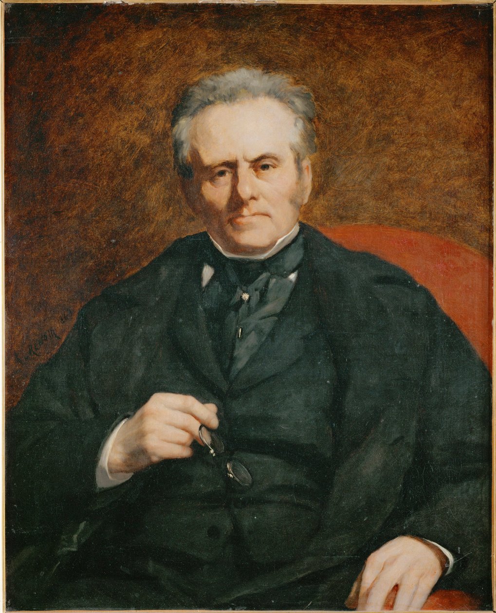 William Sisley, vader van schilder Alfred Sisley (olieverf op doek) door Pierre Auguste Renoir