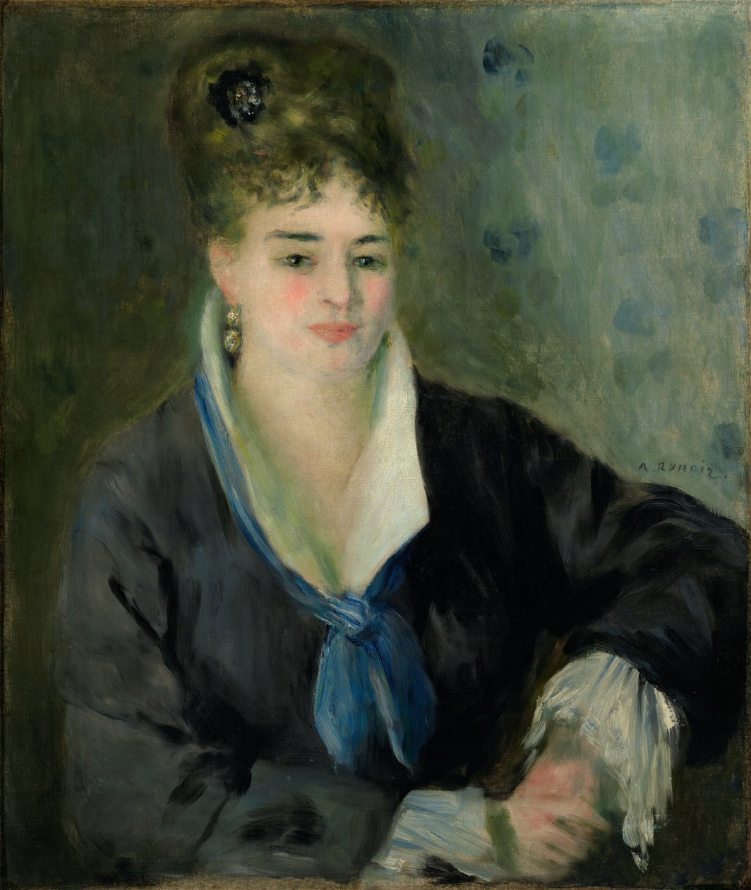 Vrouw in Zwart door Pierre-Auguste Renoir