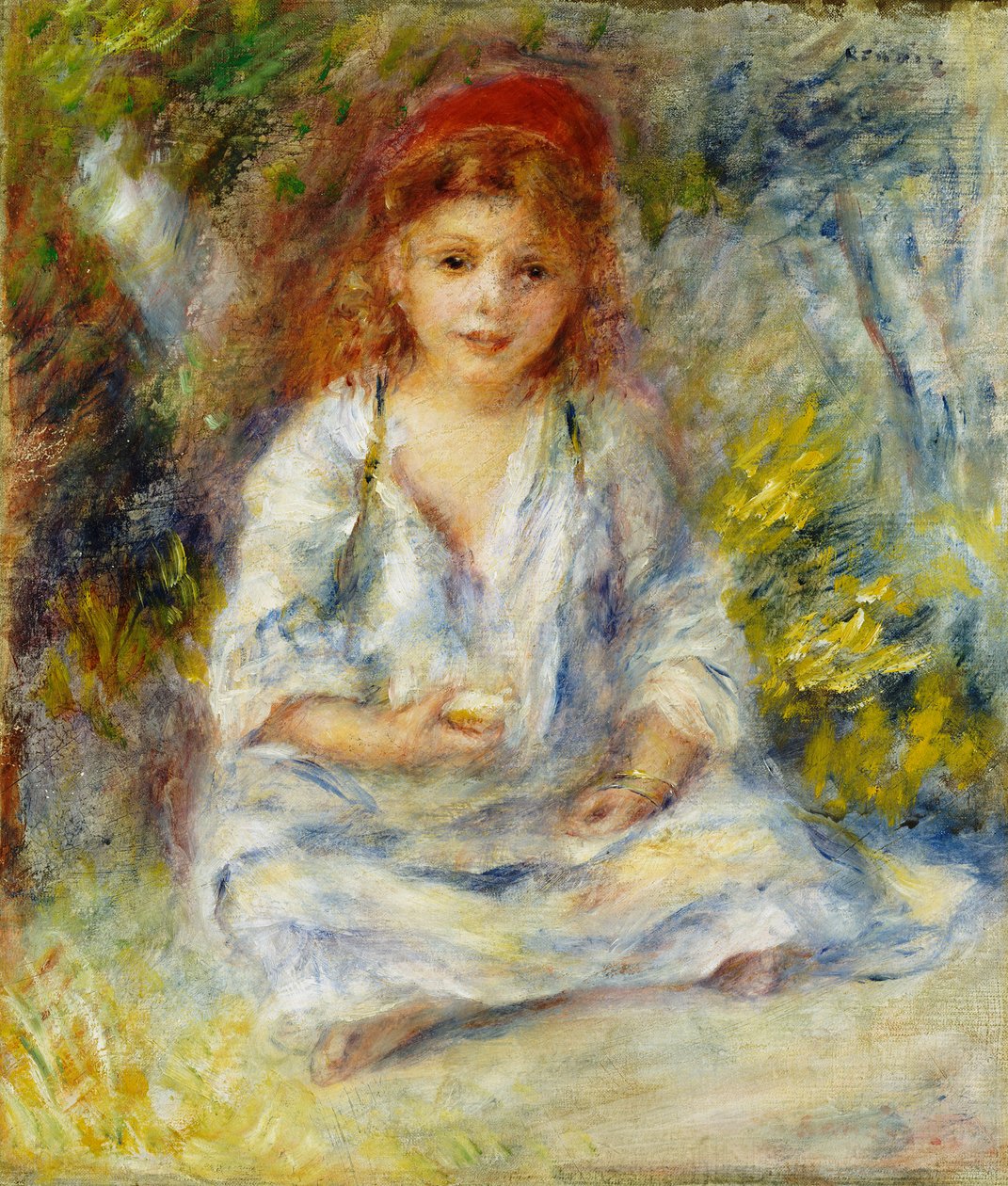 Jonge Algerijnse meisje, ca. 1881 door Pierre Auguste Renoir