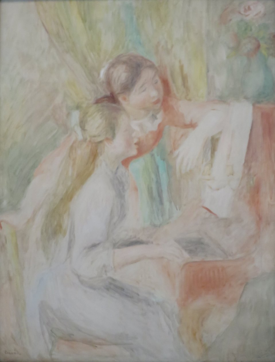 Jonge meisjes aan de piano door Pierre-Auguste Renoir