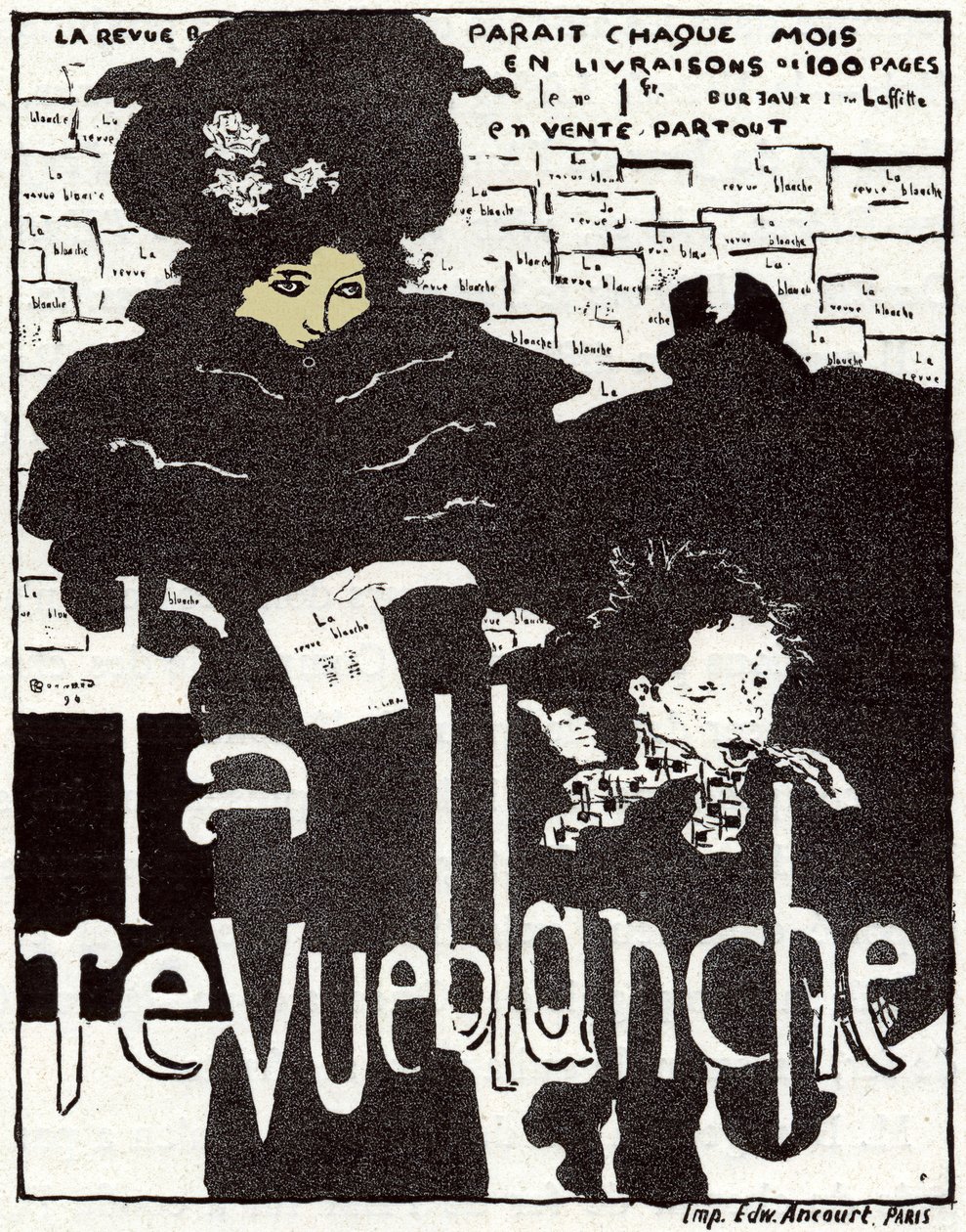 De Revue Blanche. Poster door Pierre Bonnard, Frankrijk door Pierre Bonnard
