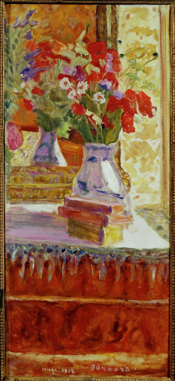 Bouquet de coquelicots (olieverf op doek) door Pierre Bonnard