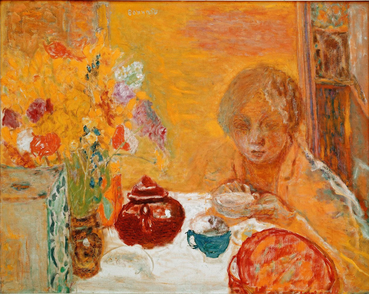Ontbijt door Pierre Bonnard