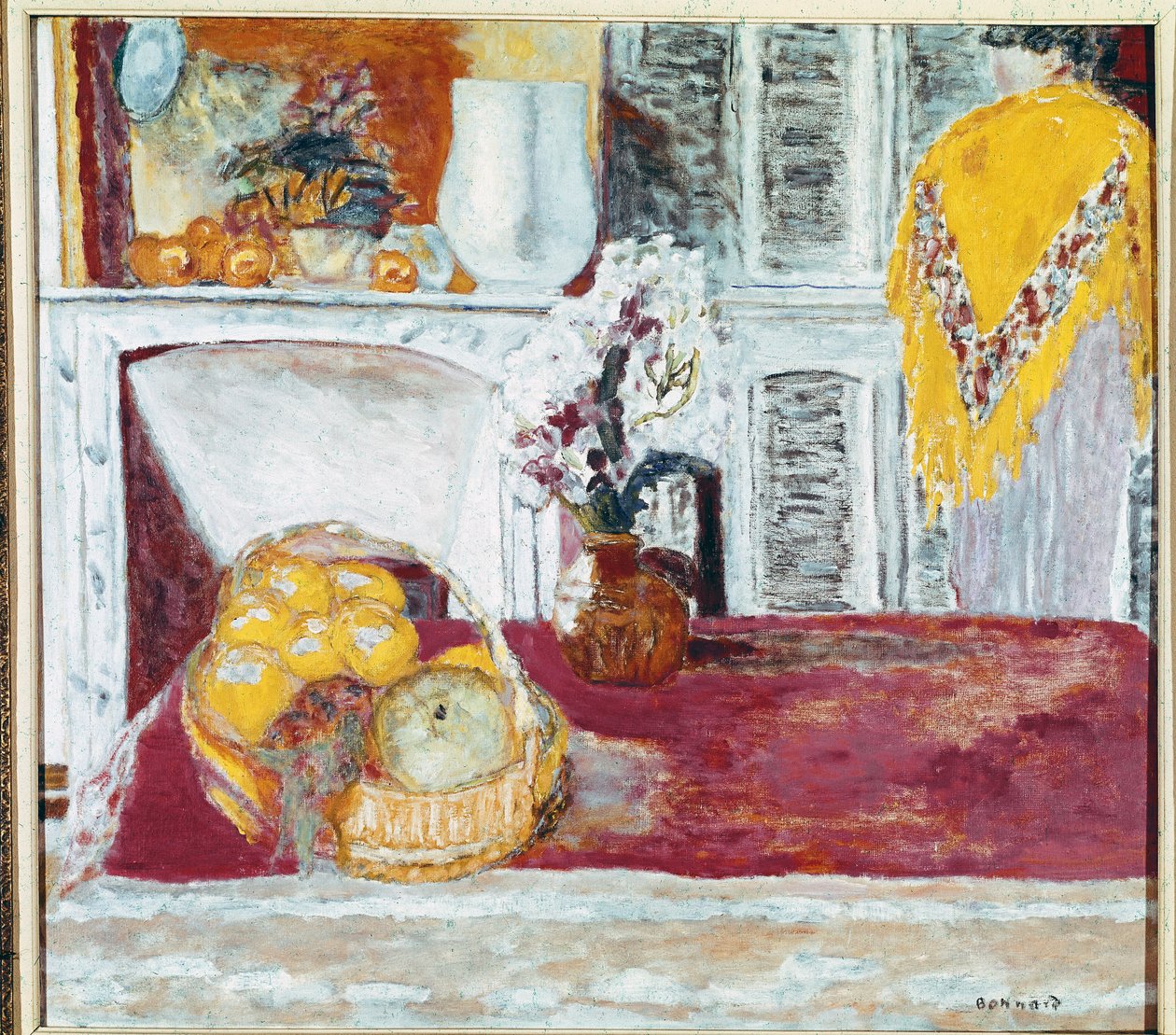 Eetkamerhoek in Le Cannet (Eetkamerhoek) door Pierre Bonnard