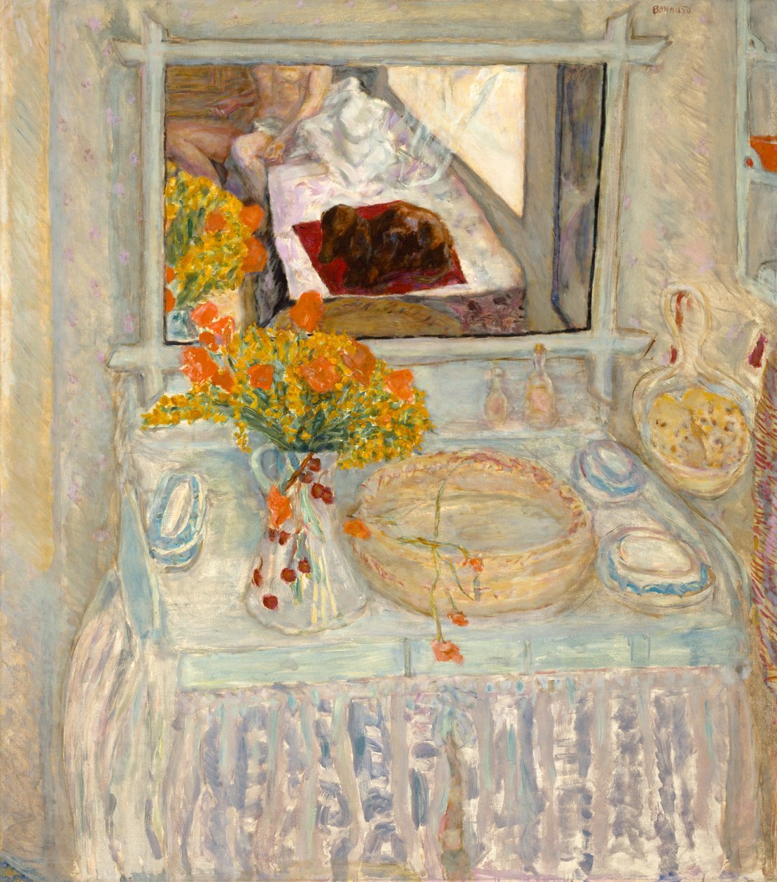 Kaptafel met Spiegel, ca. 1913 door Pierre Bonnard