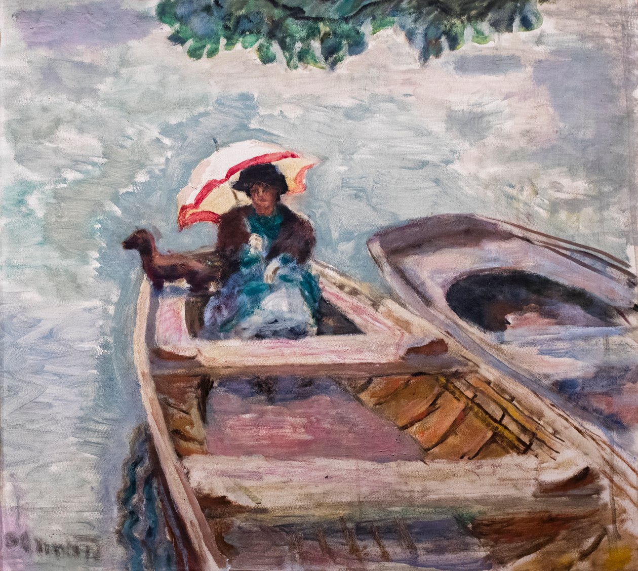 Met de boot door Pierre Bonnard
