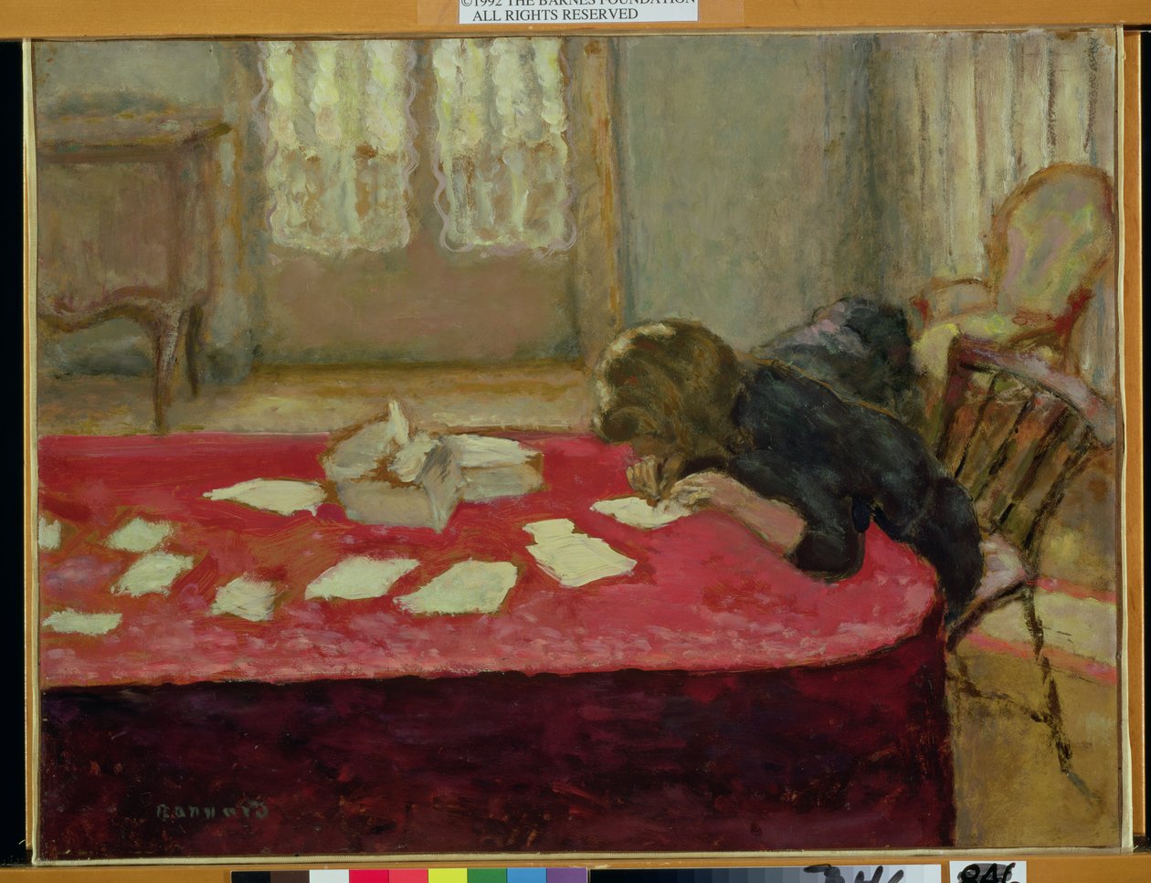Meisje Schrijvend door Pierre Bonnard