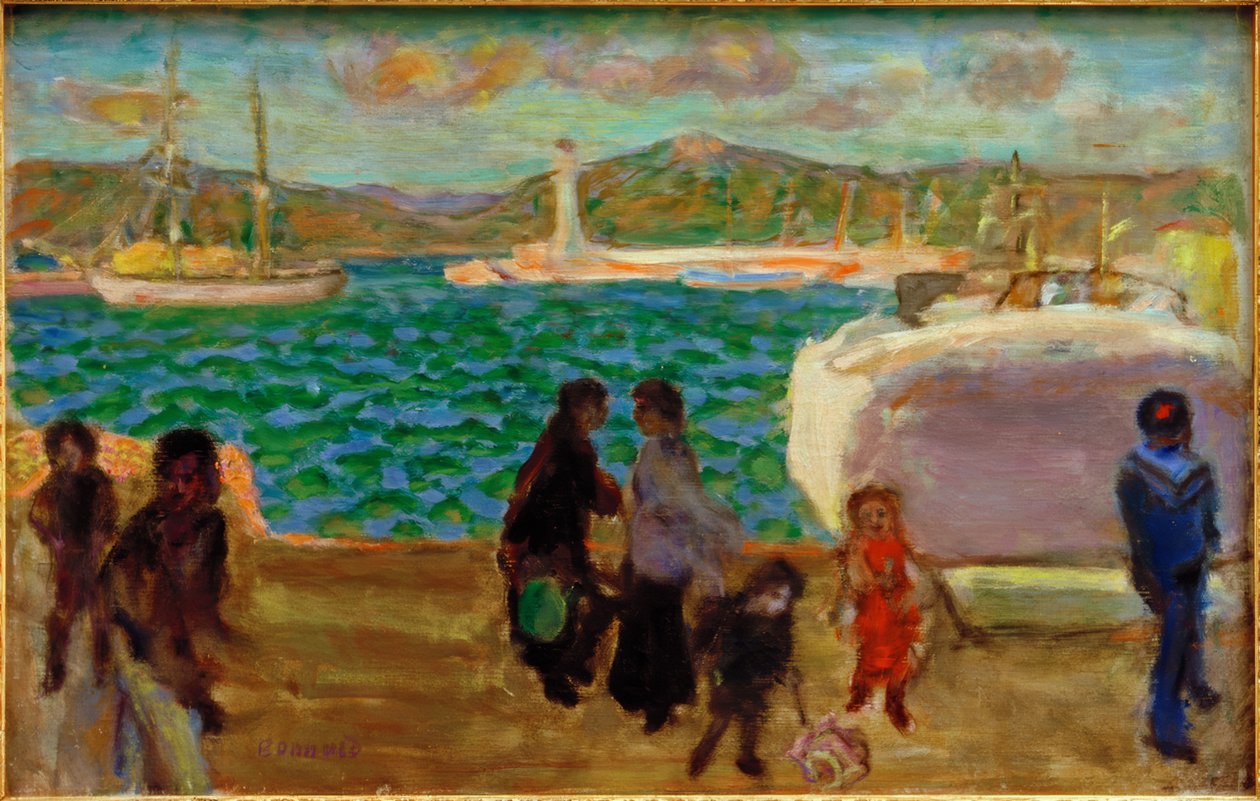 De mistige golf (mistralhemel) door Pierre Bonnard