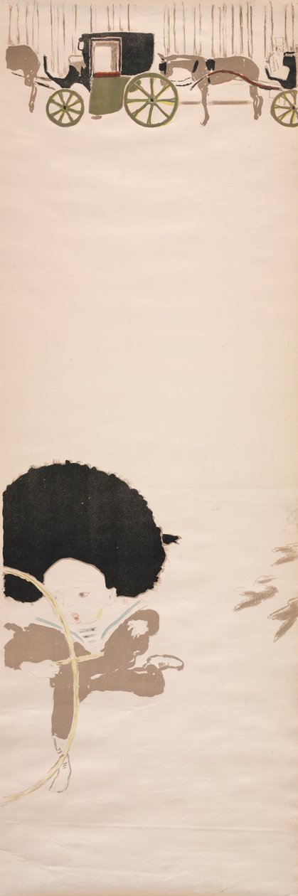 Kindermeisjes Promenade, Fries van Koetsen, 1895 door Pierre Bonnard