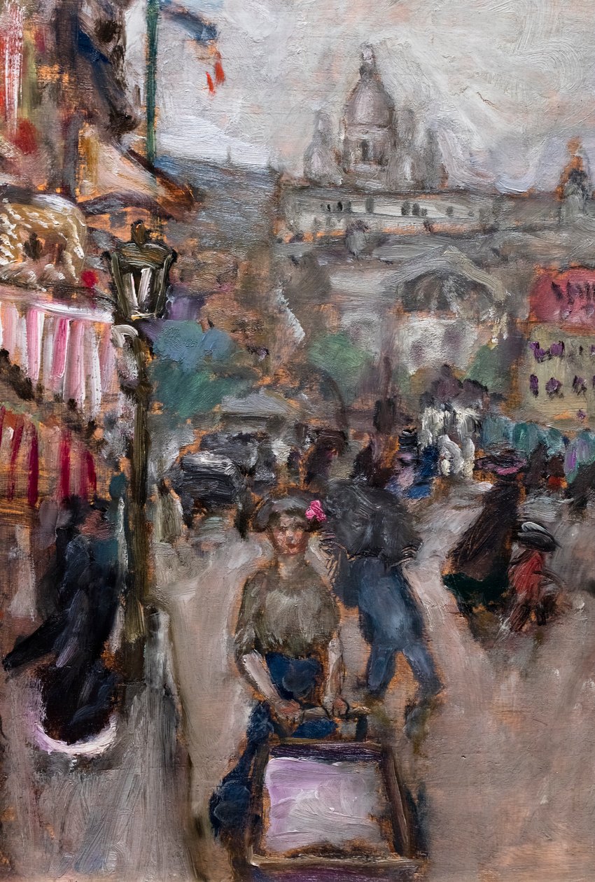 Parijs landschap of Les Batignolles, detail door Pierre Bonnard