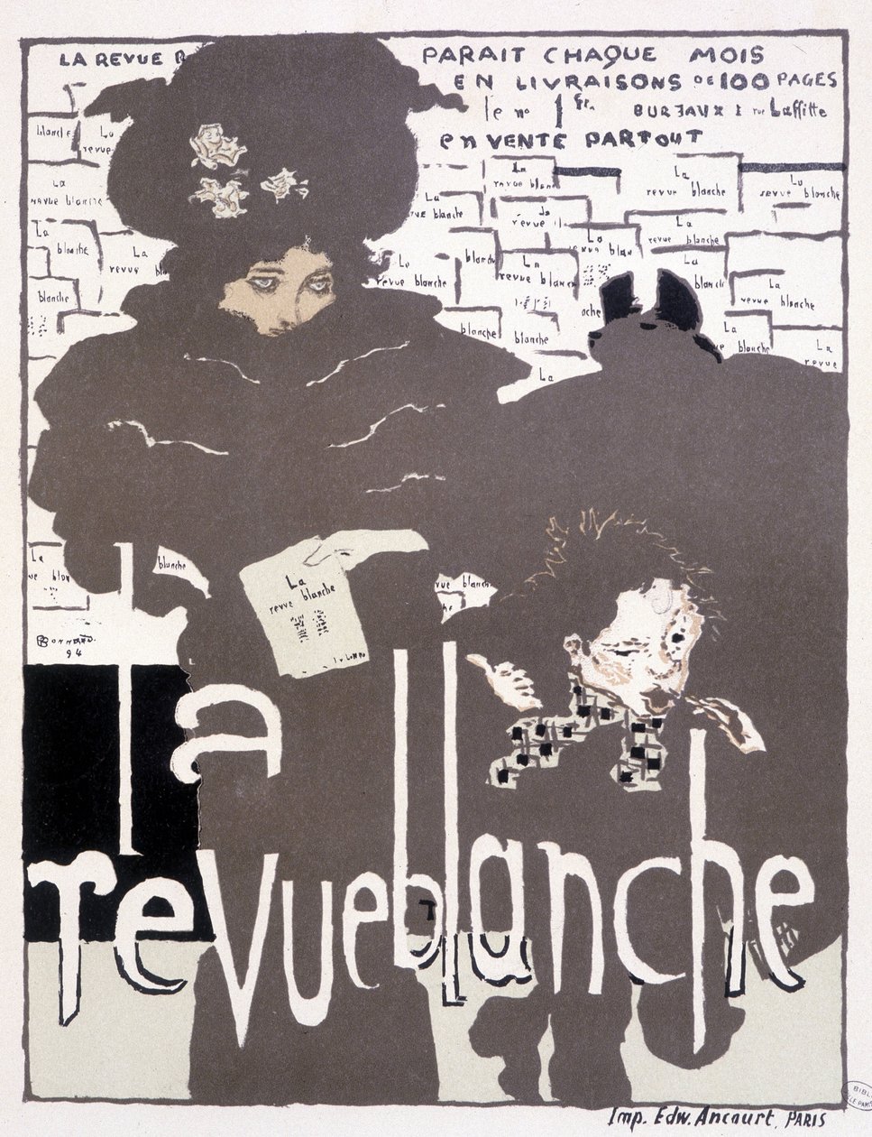 Affiche voor La Revue blanche (illustratie) door Pierre Bonnard