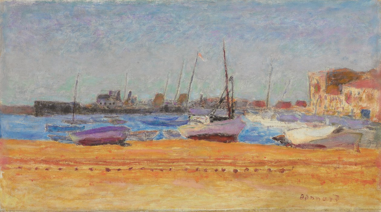 De haven van Cannes door Pierre Bonnard