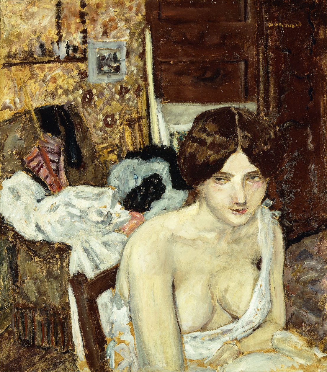 Het Rustende Model; Le Repos de Modele, c.1910 door Pierre Bonnard