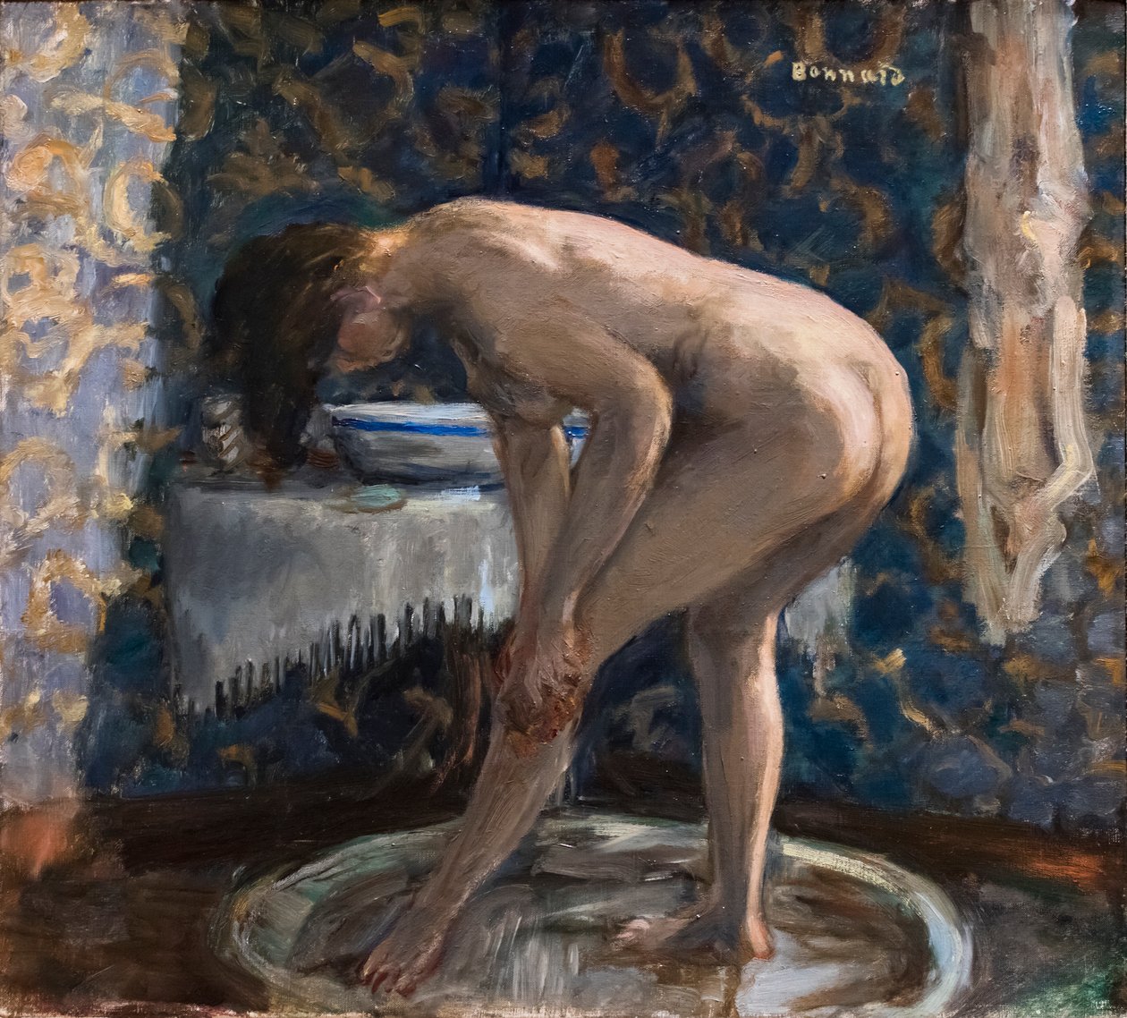 Vrouw met bad door Pierre Bonnard