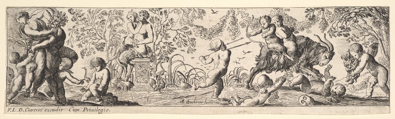 Bacchanaal door Pierre Brebiette