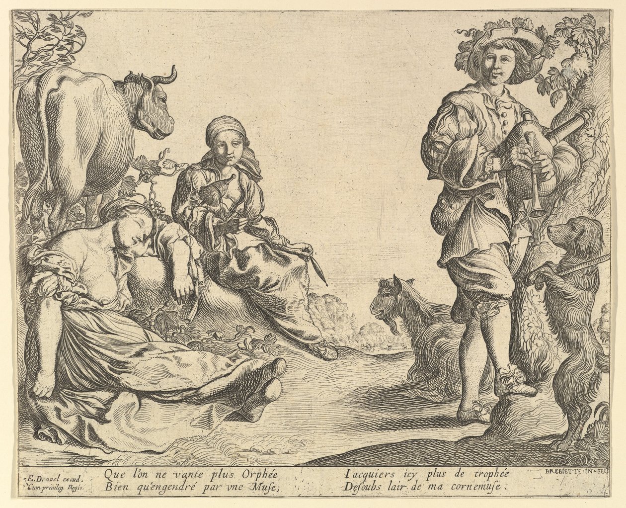Doedelzakspeler door Pierre Brebiette