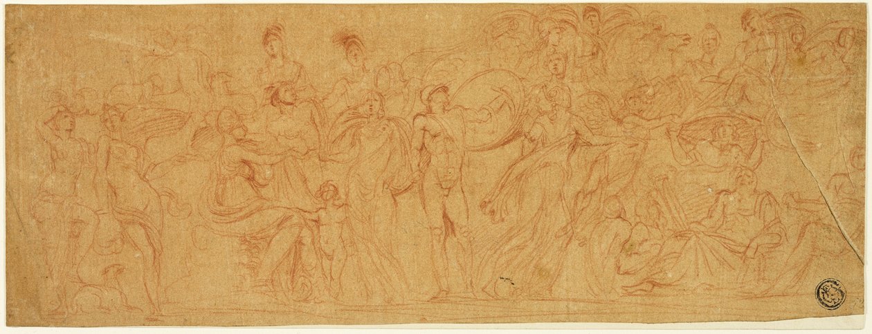 Sarcofaag met het oordeel van Parijs door Pierre Brebiette
