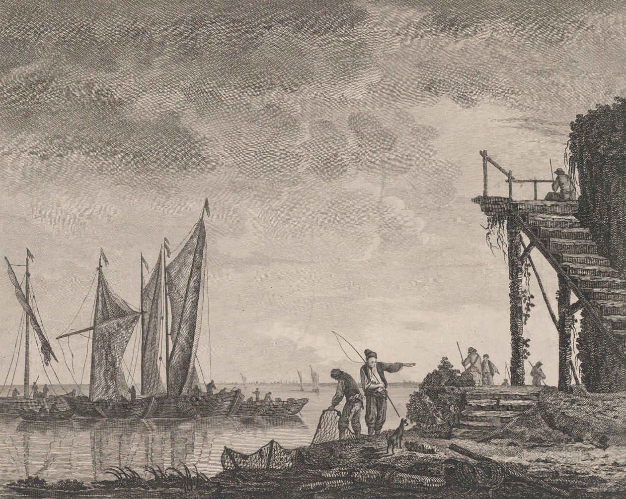 Petite Marine Angloise door Pierre Charles Canot