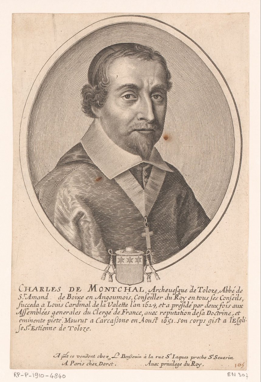 Portret van Charles de Montchal door Pierre Daret