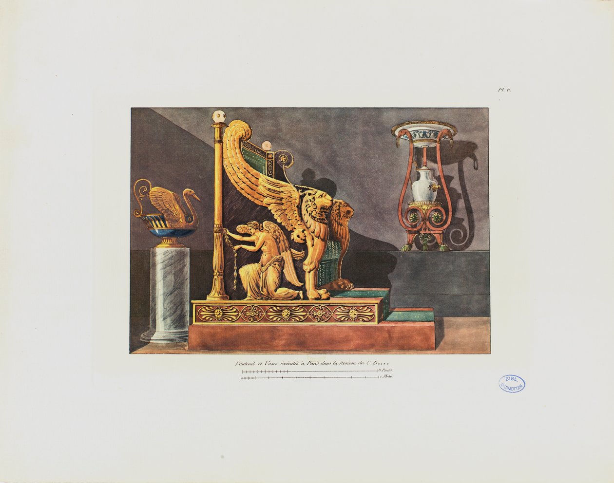 Fauteuil en vaas in het huis van C.D., uit 