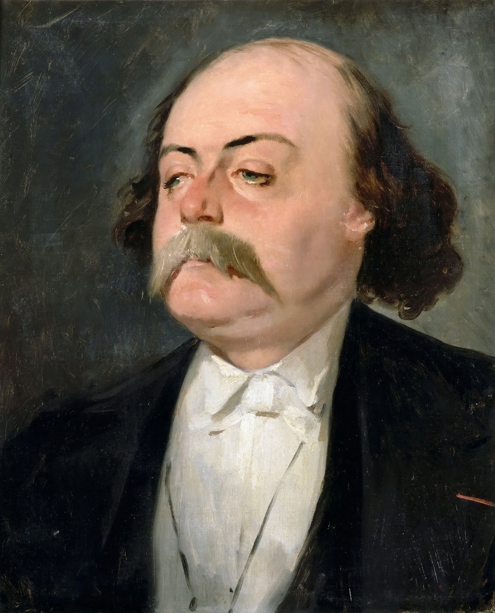 Portret van Gustave Flaubert 1821-1880 door Pierre François Eugène Giraud