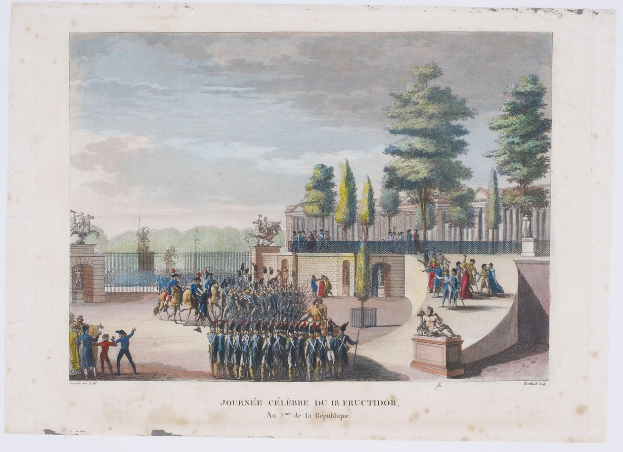 De Staatsgreep van 18 Fructidor, Jaar V, 1804 door Pierre Gabriel Berthault