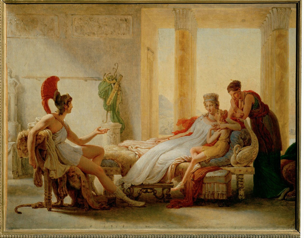 Aeneas en Dido, schets voor een grotere ... door Pierre Guérin