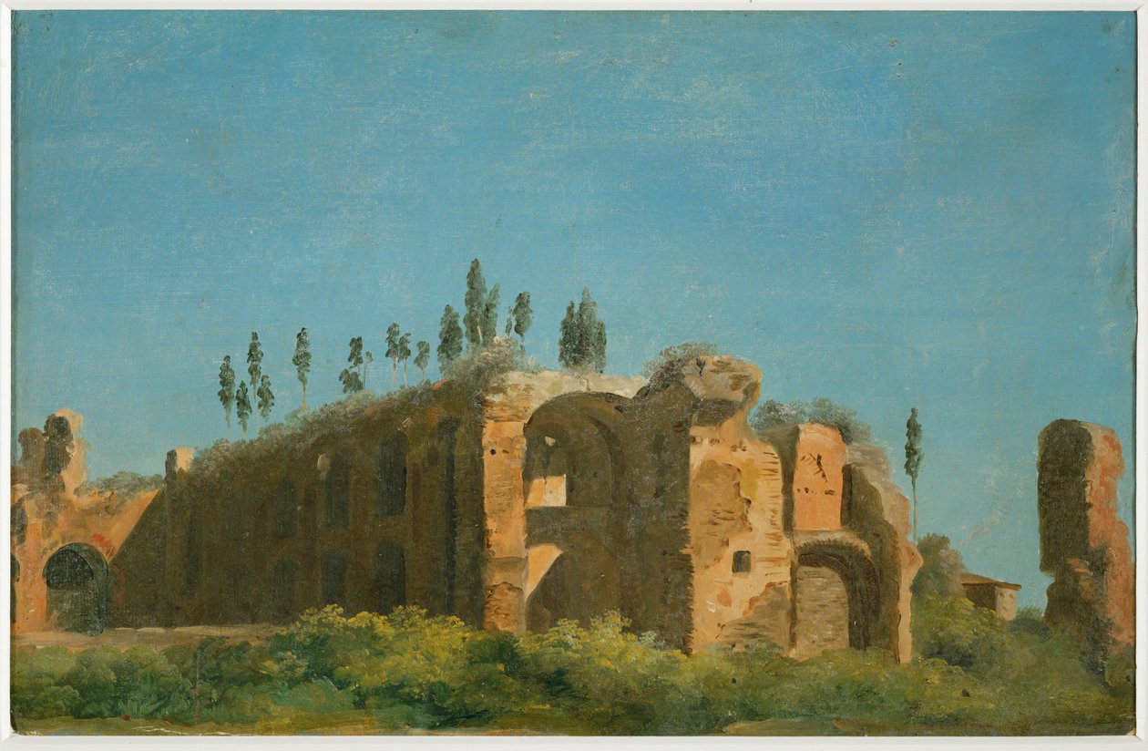 In Villa Farnese: de ruïnes ... door Pierre Henri de Valenciennes
