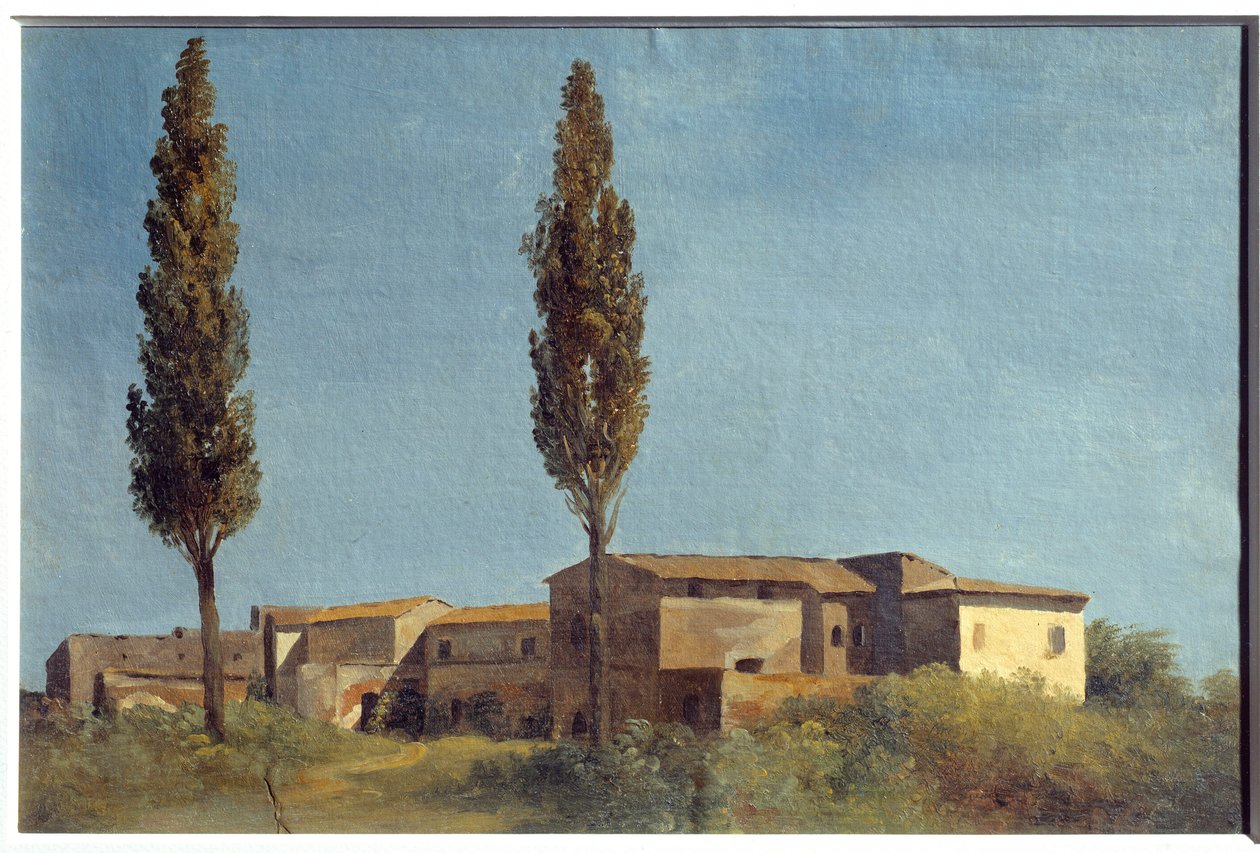 Bij Villa Farnese, de twee populieren door Pierre Henri de Valenciennes