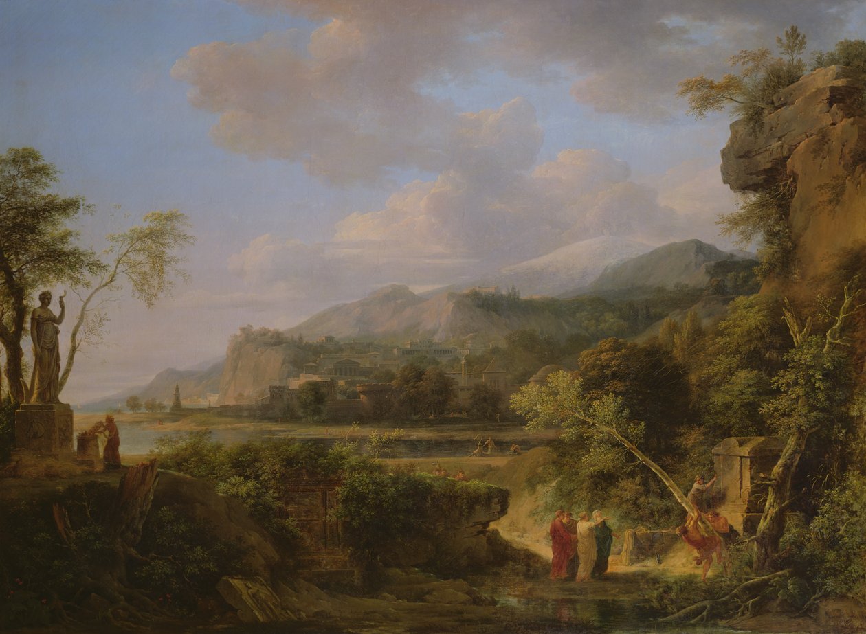 Cicero ontdekt het graf van Archimedes, 1787 door Pierre Henri de Valenciennes