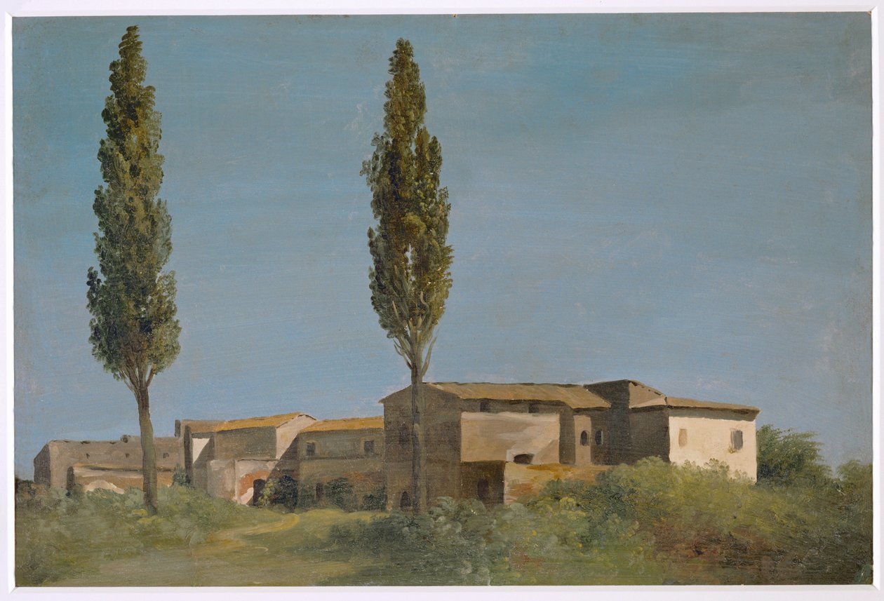 Fabrique in de Villa Farnese: de twee populieren ... door Pierre Henri de Valenciennes
