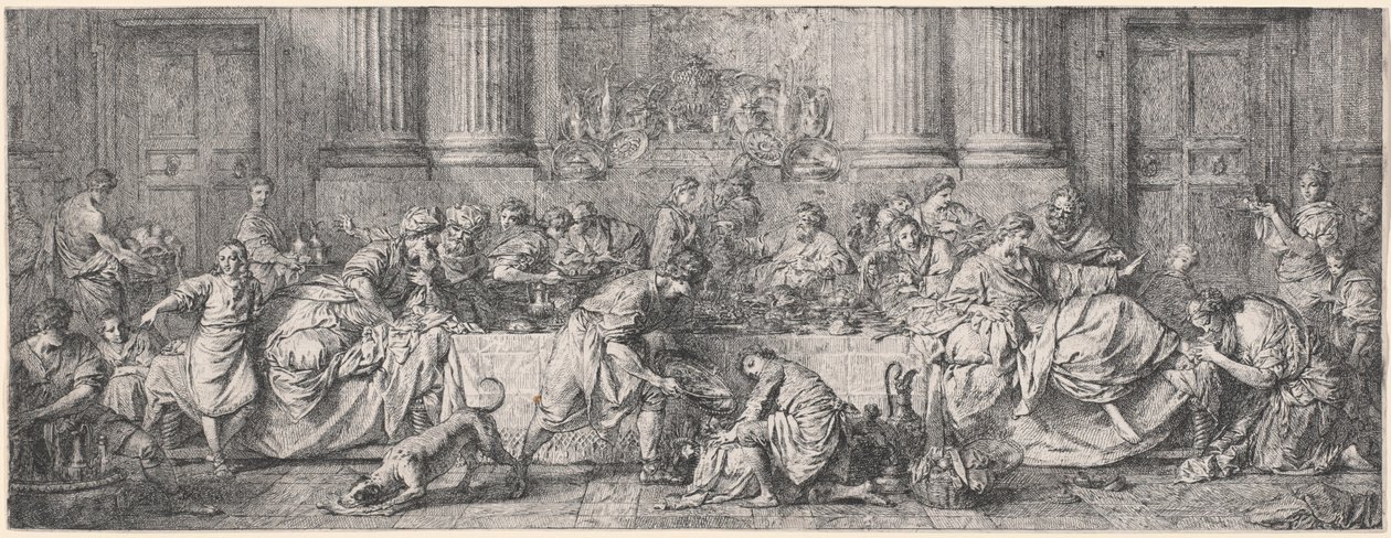 Het Feest in het Huis van Simon door Pierre Hubert Subleyras