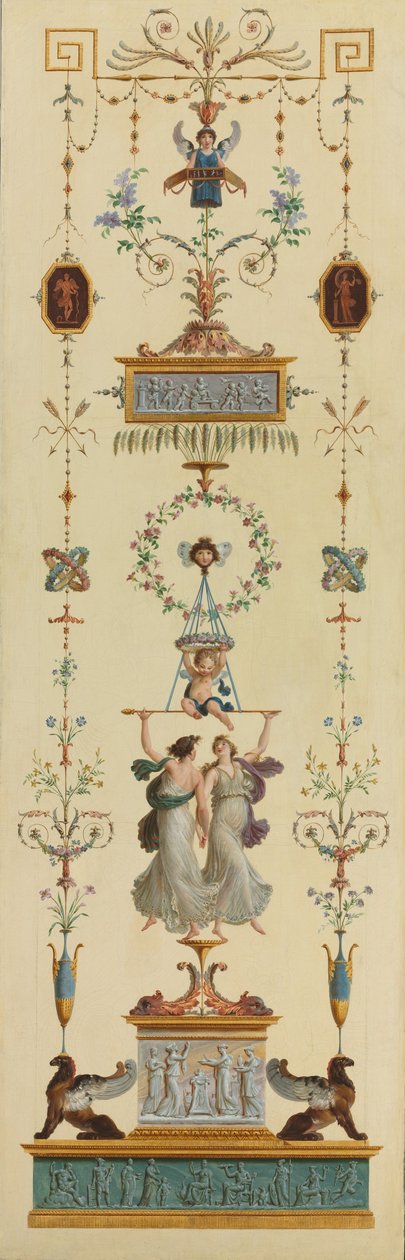 Decoratief Paneel door Pierre II Rousseau