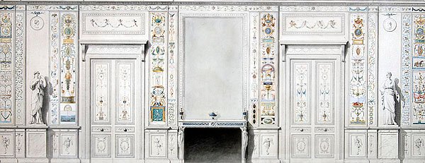Ontwerp voor een salon door Pierre II Rousseau