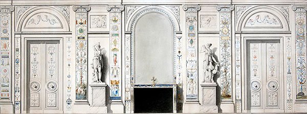 Ontwerp voor een salon door Pierre II Rousseau