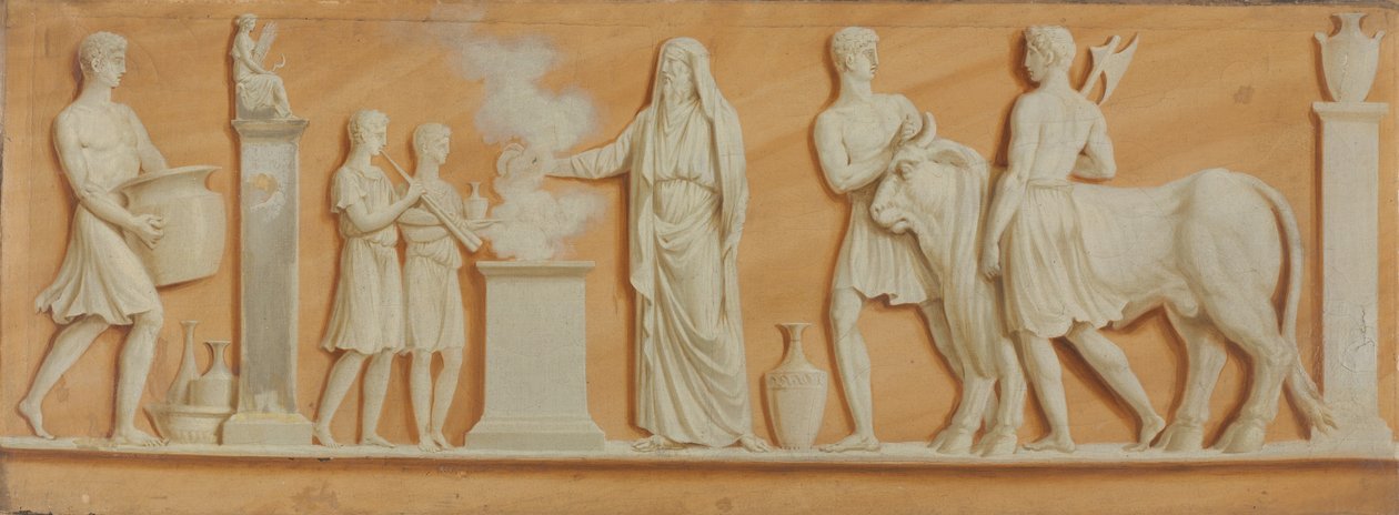 Bovendeur Schilderij door Pierre II Rousseau